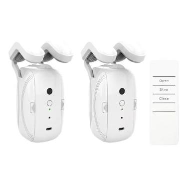Imagem de Kit 2 Automatizador De Cortina Trilho Roamano Controle Plus - Oasis, U