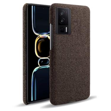 Imagem de Capa para Xiaomi POCO F5 Pro 5G,Capa desenhada em lona,Case Protetora Ultrafina com Empunhadura Macia,Design em Tecido Antichoque e Antiarranhões-Beown