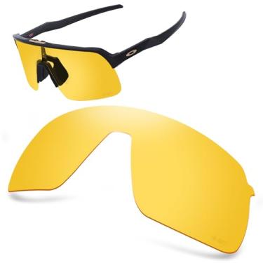 Imagem de AOZAN Lentes de reposição ANSI Z87.1 para óculos de sol Oakley Sutro Lite OO9463 - HI-DEF Amarelo