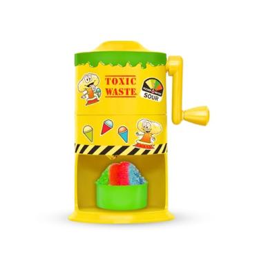 Imagem de Mini máquina de cone de neve de resíduos tóxicos da Hawaiian Shaved Ice máquina de barbear manual sem necessidade de eletricidade, copos de gelo e adesivos DIY incluídos