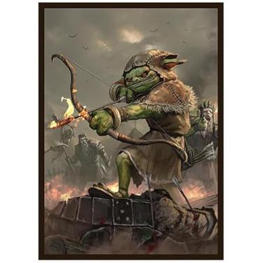 Imagem de Fantasy North Skryn - Ruthless Skirmisher - 100 capas de cartas TCG foscas texturizadas - Serve para Pokémon Magic MTG Commander e outros jogos de cartas - Capas de baralho