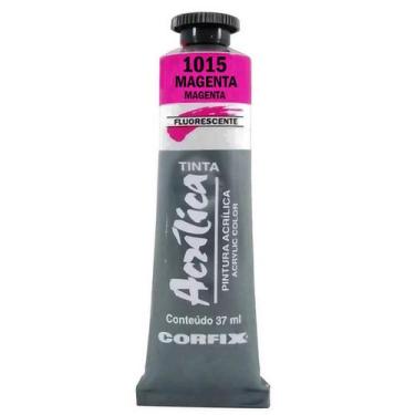 Imagem de Tinta Acrílica Corfix 37ml Fluorescente - 84037, 1015 - MAGENTA