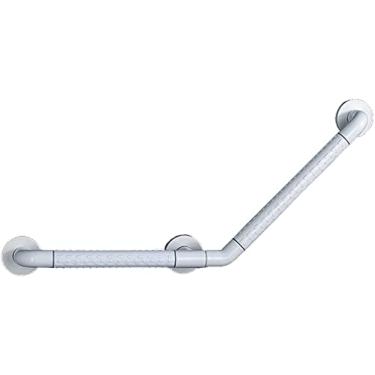 Imagem de QLDFX Barra de apoio para banheiro Corrimão de banheiro 135° Barra auxiliar multifuncional segura antiderrapante balanceada suporte de corredor auxiliar corrimão de escada (branco, 20 x 20 cm)