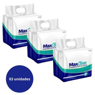 Imagem de Babador Odontológico Descartável MaxClean Com 3 Pacotes Branco - Max c