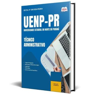 Imagem de Apostila Uenp Pr 2025 - Técnico Administrativo - Apostilas Opção
