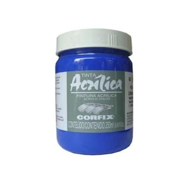 Imagem de Tinta Acrílica 250ml G1 68 Azul Ultramar Corfix, 068 - AZUL ULTRAMAR