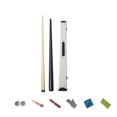 Imagem de Taco de sinuca/bastão de sinuca/taco de sinuca/taco de sinuca/estrutura de 1,47 cm 1/2, madeira de bordo do membro dianteiro, ponta de 13 mm, 4 cores (aleatória) - Taça de bilhar CQBXRD