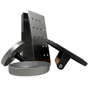 Imagem de Kit Hambúrguer Broiler - Smash Burger, Prensa e Defumação