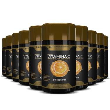 Imagem de 10X Vitamina C Premium 60 Caps Hf Suplementos