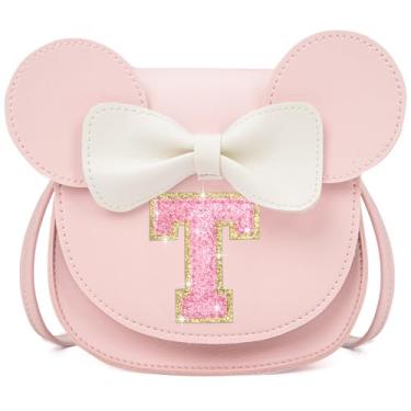 Imagem de OYLOLA Presentes de aniversário para meninas de 3, 4, 5, 6, 7 e 8 anos, bolsa infantil para meninas pequenas, presente para meninas, Rosa-rosa brilhante