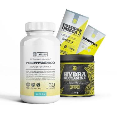 Imagem de Kit Morpheus + Hydra Glutamina 150 + Polivitamínico + Poseidon Ômega 3-Unissex