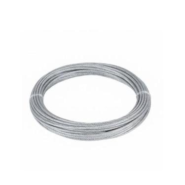 Imagem de Kit 25m Cabo de Aço Galvanizado 1/4 Af 6 X 19 - Vonder