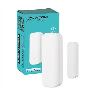 Imagem de Sensor Abertura de Porta e Janela Wi-Fi Inteligente JWCOM