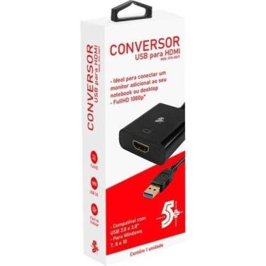 Imagem de Conversor USB para HDMI 15cm 6 telas Pix - 5+