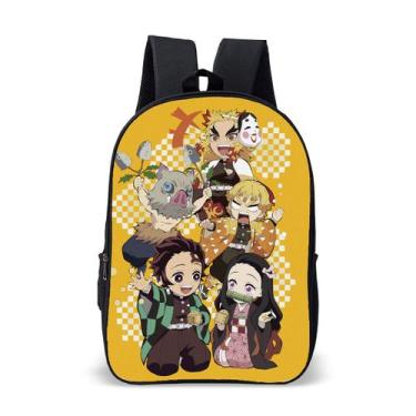 Imagem de Mochila Escolar Avulsa Anime De Luta Unissex Personagem Samurai Com Es