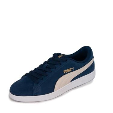 Imagem de Tênis Smash V2 Bdp, Puma, Masculino, Marinho/Creme/Dourado/Branco, 42