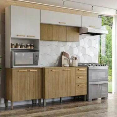 Imagem de Cozinha Modulada 4 Peças 9 Portas 2 Gavetas MDP e MDF Urbane Kits Para