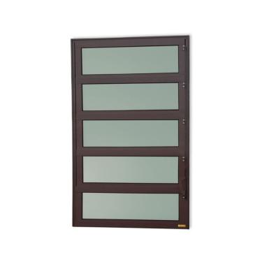 Imagem de Janela De Aluminio Basculante Elite Vidro Boreal 100cm X 120cm Brimak Corten