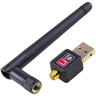 Imagem de Adaptador Usb Wireless Wi-fi Band 1.800mbps Rede 2462mhz-2.0 Ethernet Com Antena Para Computador