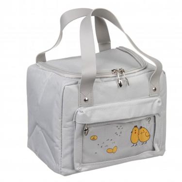 Imagem de Bolsa Térmica Maternidade Necessaire Lancheira Bolsa De Viagem Fitness Marmita Unissex cinza