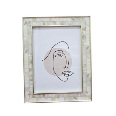 Imagem de Porta Retrato Em Poliestireno Madre Pérola 20 X 25cm