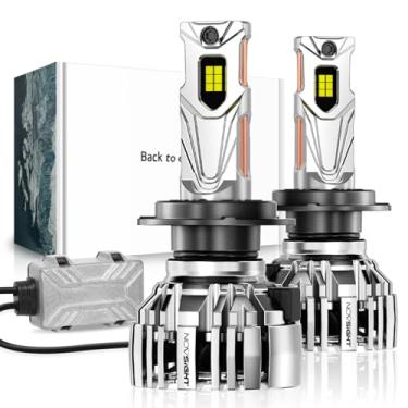 Imagem de NOVSIGHT Lâmpadas de farol de neblina H7-15000LM, Turbo Cooling, pacote com 2