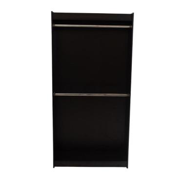 Imagem de Cabideiro Duplo 100% Mdf Preto - Suprema Móveis