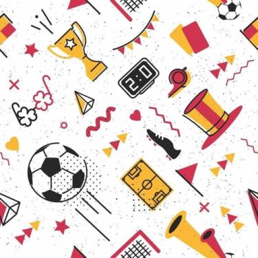 Imagem de Papel De Parede 10m Adesivo Tema Futebol Crianças Infantil