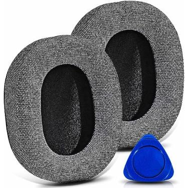 Imagem de TRANSTEK Almofadas Auriculares Wh 1000Xm5 Para Wh-1000Xm5 (Wh1000Xm5) Da , De Reposição Com Espuma Isolamento Ruído Alta Densidade, Espessura Adicional - Tecido Cinza