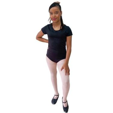 Imagem de Body Manga Curta Infantil Collant - Absoluto Glamour, Preto, 10