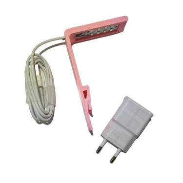 Imagem de Luminária 5w Led Para Aquário Pequeno Beteira Plantado (Rosa)