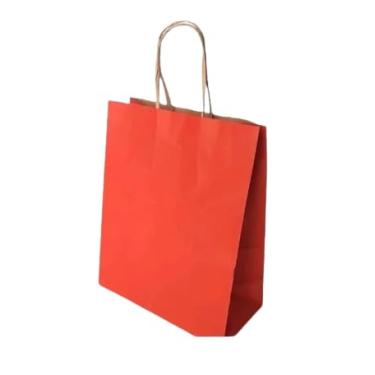 Imagem de 20 Sacolas De Papel M Vermelho