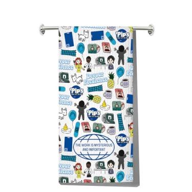 Imagem de JNIAP Toalha de cozinha Lumon Macrodata Refinement Gift Pip's Bar & Grille Gift The Work is Mysterious and Important Dish Towel (Work kt)