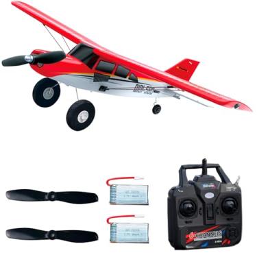 Imagem de FLYCOLOR QIDI-560 M7 OFF-ROAD Aircraft 3D RC plane One-Key Hanging Stunt Fixed Wing with Wind Resistant Flight Control for Beginner and Experienced Ready to Fly RTF(Red)
