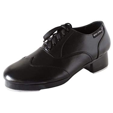 Imagem de Tênis Miller & Ben Tap Shoes; Triple Threat; All Black Medium Width Tap Shoe, Preto, 10 Women/8 Men