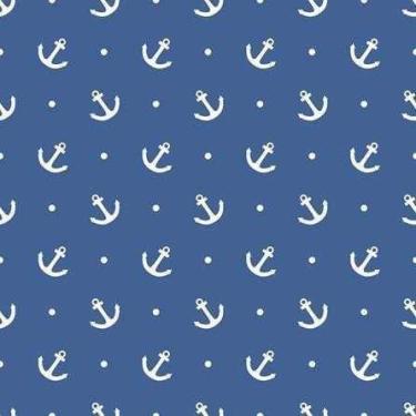 Imagem de Papel de Parede Adesivo Ancora Azul 272189048 0,58x2,5M - Adesivo BR
