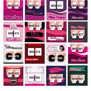 Imagem de 300 Cartões Para Película De Unhas Artesanal Com Saquinho - Sonar