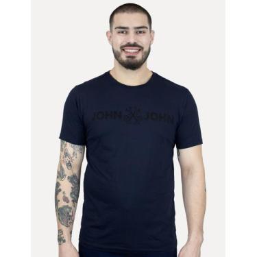 Imagem de Camiseta John John Masculina JJ Basic Logo Rusty Azul Marinho, S/P