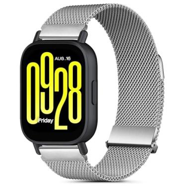 Imagem de HAOZHI 22mm Pulseira de Magnético Compatível para Xiaomi Redmi Watch 5 Active,5 Lite,Watch S4 Sport S3 S2 S1,Bracelete Correia para Watch 2 2 Pro,Color2,Color,Sport (Prata)