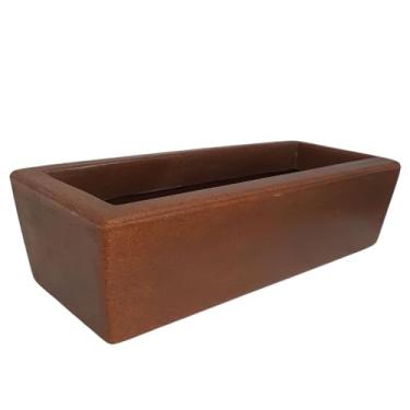 Imagem de Floreira para Plantas，Jardineira para Plantas Floreira de Polietileno P/Jardim Vertical(Chocolate,37x15)