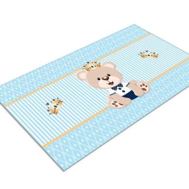 Imagem de Tapete Infantil Ursinho Príncipe 60 X 120 Antiderrapante - Style Brazi