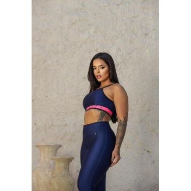 Imagem de Top Fitness Feminino Perla - Insanity, Azul, M