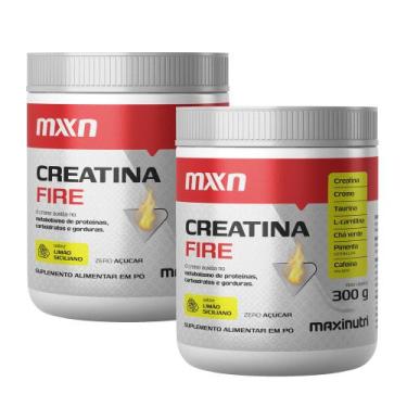 Imagem de Kit 2 Creatina MXN Fire Pó 300g Maxinutri