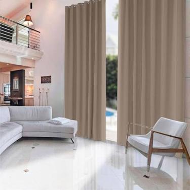 Imagem de Cortina Premium Blakout 5,40 x 5,00 Pé Direito Alto (Avelã)