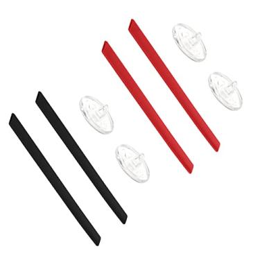 Imagem de BLAZERBUCK Kits de meias para óculos de sol Oakley Ejector OO4142 - Preto + Vermelho