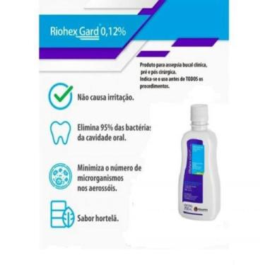 Imagem de Riohex gard 0,12% enxaguante bucal antisseptico 250ml sem alcool rioqu