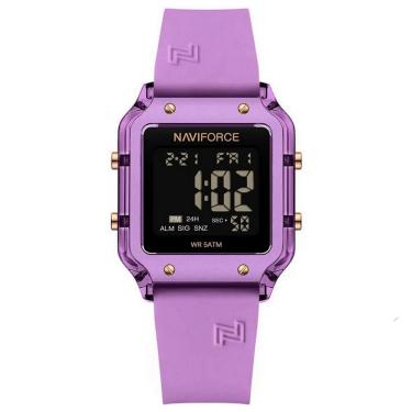 Imagem de Relógio Feminino Esportivo Multifuncional Digital 5atm A Prova D´agua Roxo