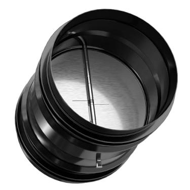 Imagem de Amortecedor de retrocesso de 10 cm, inserção de duto de fluxo de ar unidirecional com lâminas de alumínio acionadas por mola, para exaustores HVAC e sistemas de ventilação de exaustor