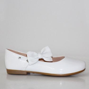 Imagem de Sapato Social Infantil Pampili Com Laço 10449 Branco, Branco, 32