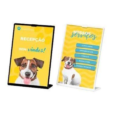 Imagem de Porta Cartaz Expositor Vertical A-5 - Pronto Print, Preto